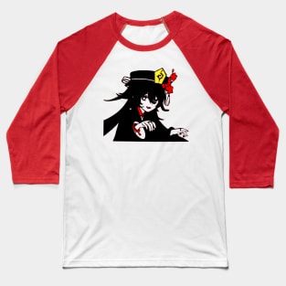 Spooky Hu Tao Genshin Impact Baseball T-Shirt